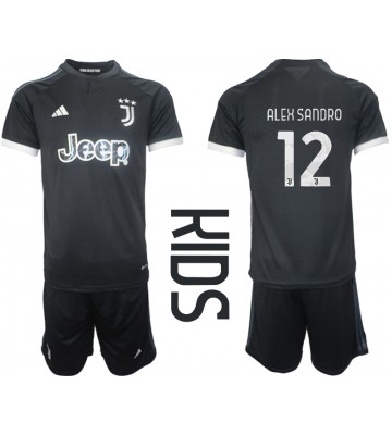 Juventus Alex Sandro #12 Replica Third Stadium Kit for Kids 2023-24 Short Sleeve (+ pants)